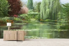 3D Green Forest River Self-adhesive Removeable Wallpaper Wall Mural Sticker 13