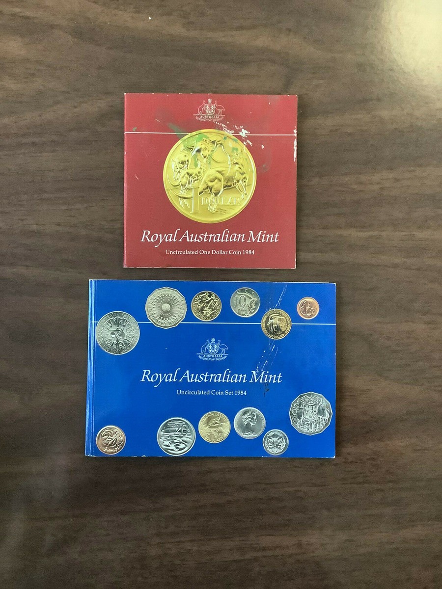  AUSTRALIAN MINTセット 1984 Australia Uncirculated Coin Set with added $1 - Royal