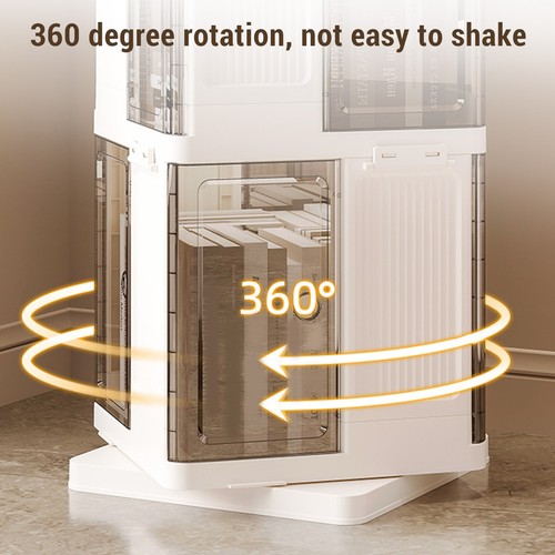 Rotating Storage Box Installation Three-layer Rack