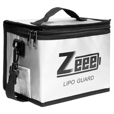 Zeee LiPo Battery Safe Bag Fireproof Explosionproof Storage 215x165x145mm Silver