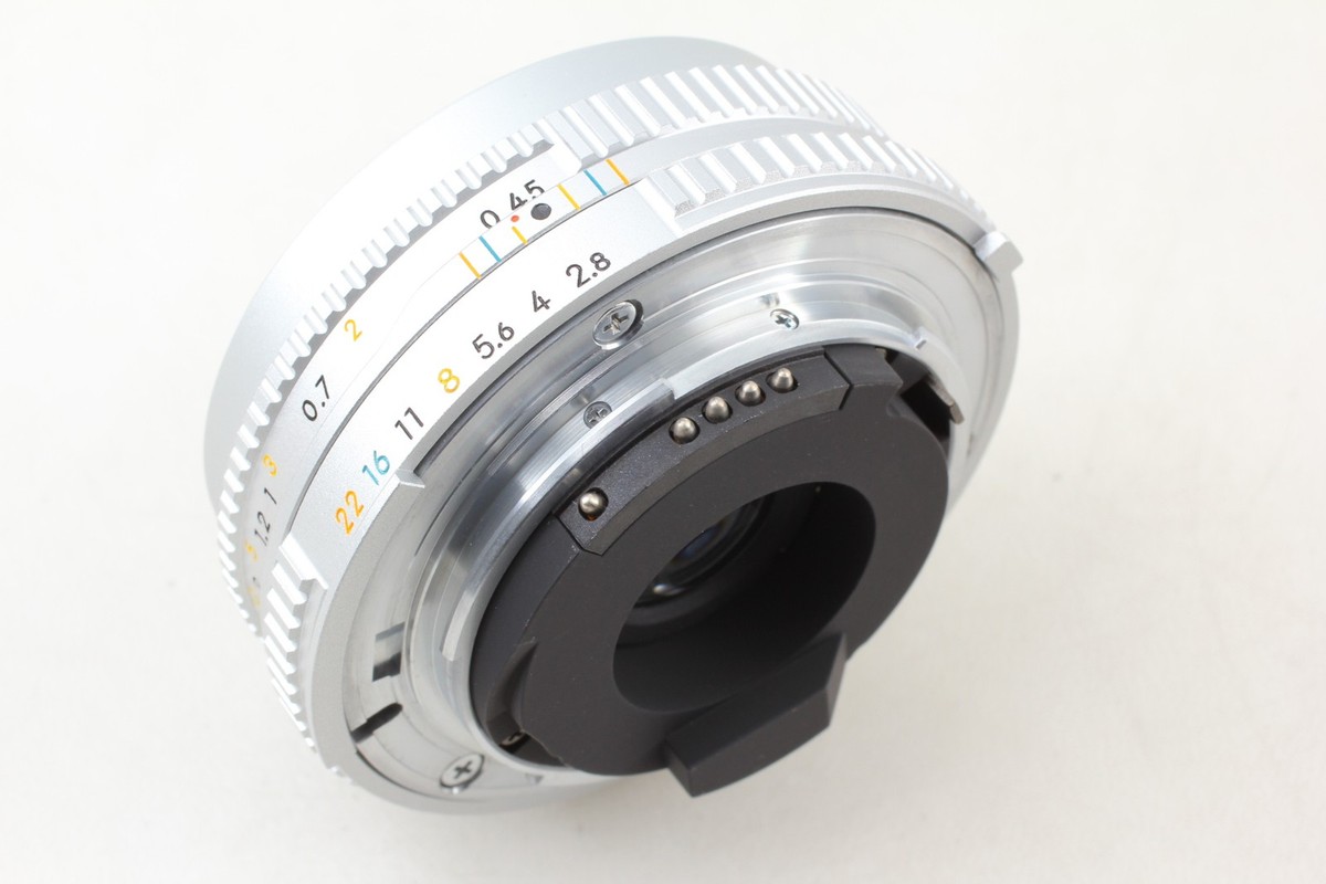 Top MINT w/ Hood] Nikon Ai-s Nikkor 45mm f/2.8 P silver MF Lens