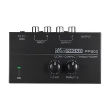 For Phono Turntable Preamp Mini Electronic Audio Stereo Phonograph Preamplifier