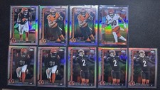 2025 Topps Chrome Football-Cincinnati Bengals 51 Card Lot Burrow Ja'Marr Brown