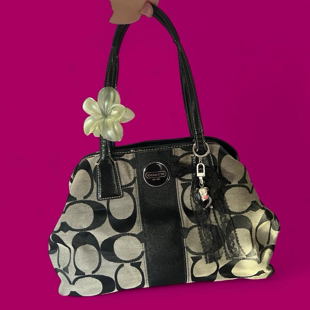 Coach Bag Charm Satchel/Top Handle Bag Handbags & Bags for Women