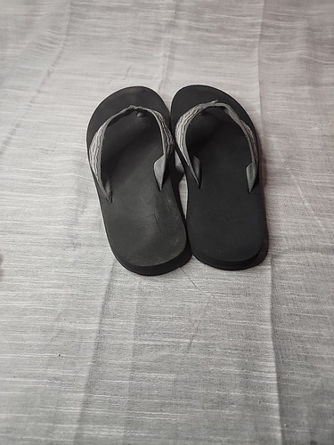 Teva Mens Flip Flop Southwest Style Sandals Black & Blue Size 10 Comfortable - Picture 3 of 5
