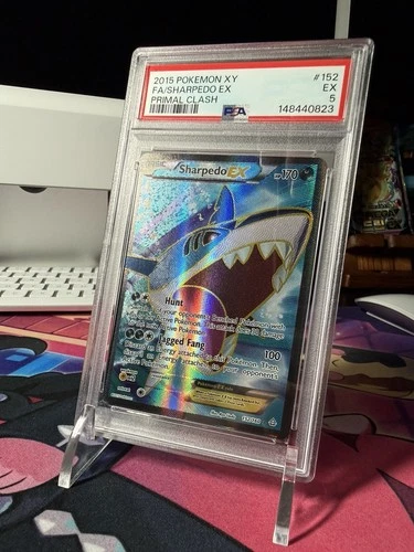 Pokemon TCG Sharpedo EX 152/160 Full Art Ultra Rare Holo Primal Clash PSA 5