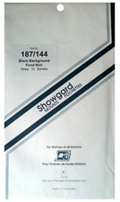 Showgard 187x144mm Stamp Mounts - Large Souvenir Sheets & Miniature Panes Black