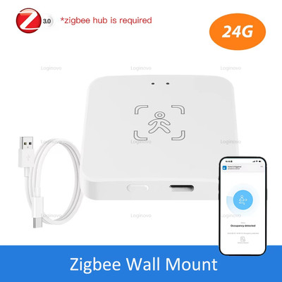 Zigbee Human Presence Sensor 24G Radar Detector Smart Motion Sensor for Zigbee 2