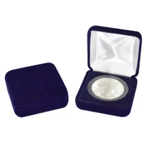 1x Guardhouse Blue Velvet Single XL Coin Capsule Presentation Box