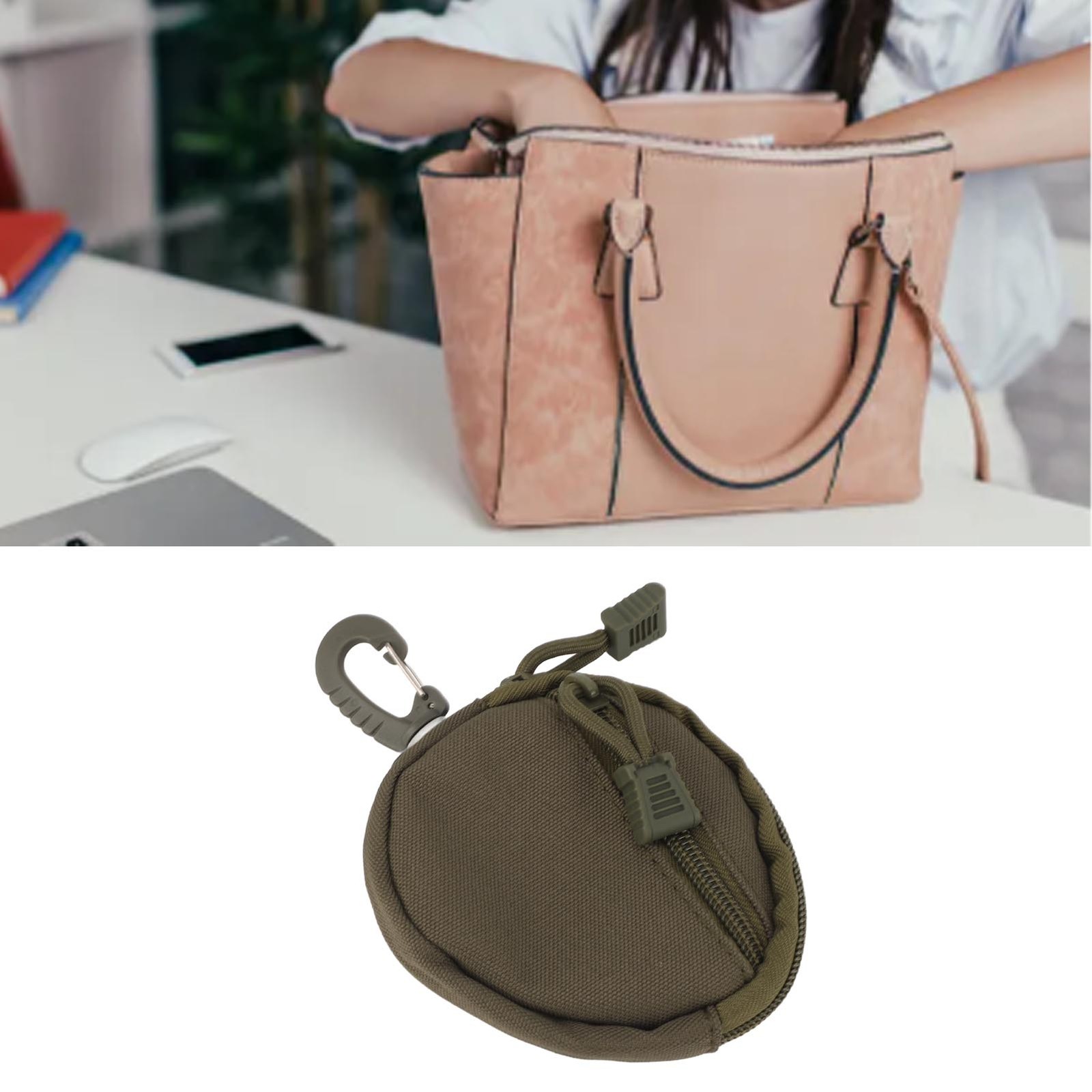 Coin Pouch Multifunctional Fashionable Large Capacity Small Change Purse