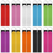 20 Pieces Neoprene Wristlet Strap Keychain Lanyard Hand Keychain Wrist Phone ...