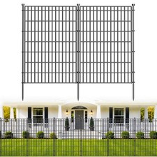 No Dig Garden Fence, Dog Fencing Outdoor for Yard, 10 Panels