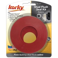 Korky 440BP Red Rubber Dual Flush Kit for AquaSource/Mansfield Seals