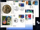 / FRANCE, ALAND ISLANDS, GIBRALTAR 1994 - 5 FDC - CEPT - SCIENCE, SPACE