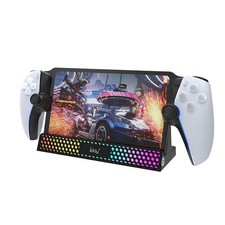 Portable Charging Dock with RGB Light for PS5 Portal Remote Player Stand