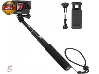 HSU Extendable Selfie Stick, Wasserdichter Handgriff für GoPro Hero