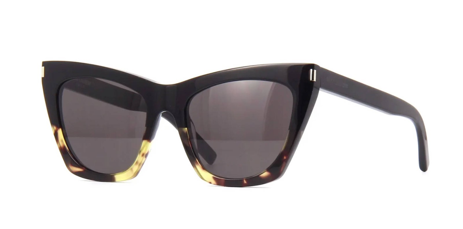 Occhiali da sole Saint Laurent KATE SL 214 nero e avana grigio (010)