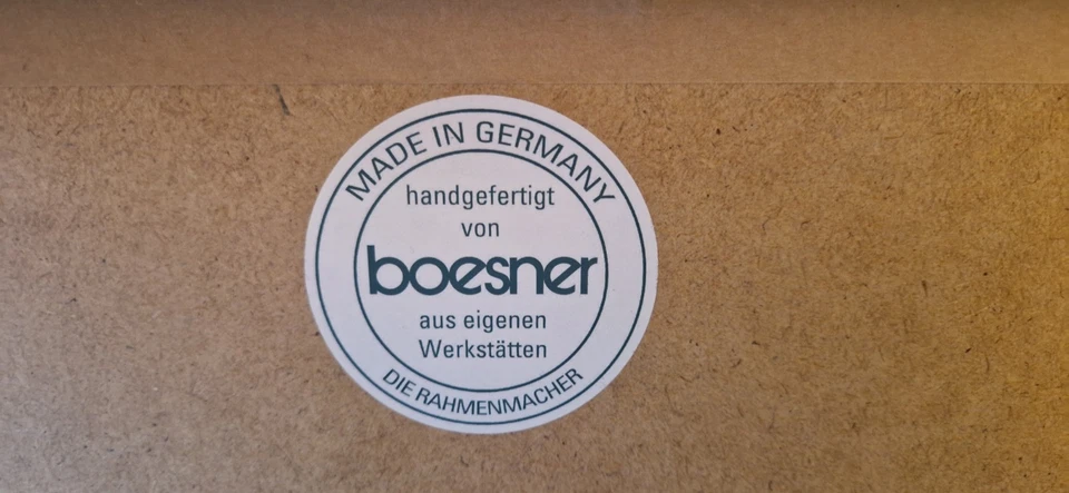 Michael Mathias Prechtl – "Mädchen mit Löwe",  Plakat gerahmt - Bild 3 von 3