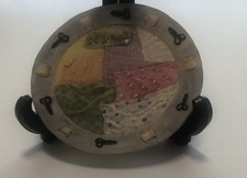 Vintage Studio Art Hand Crafted 3D Sewing Trinket Dish