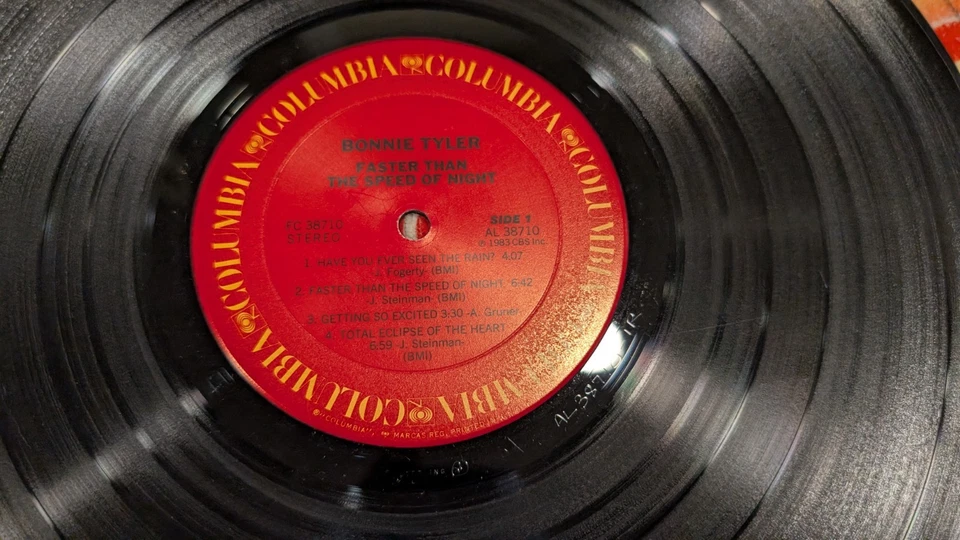 BONNIE TYLER Faster Than The Speed Of Night LP Vinyl "Total Eclipse of the Heart - Image 3 of 4