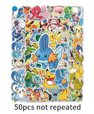 50 Pieces Pack Sticker Pok mon Set 2.5 Inch Waterproof Decals USA FREE SHIPPING
