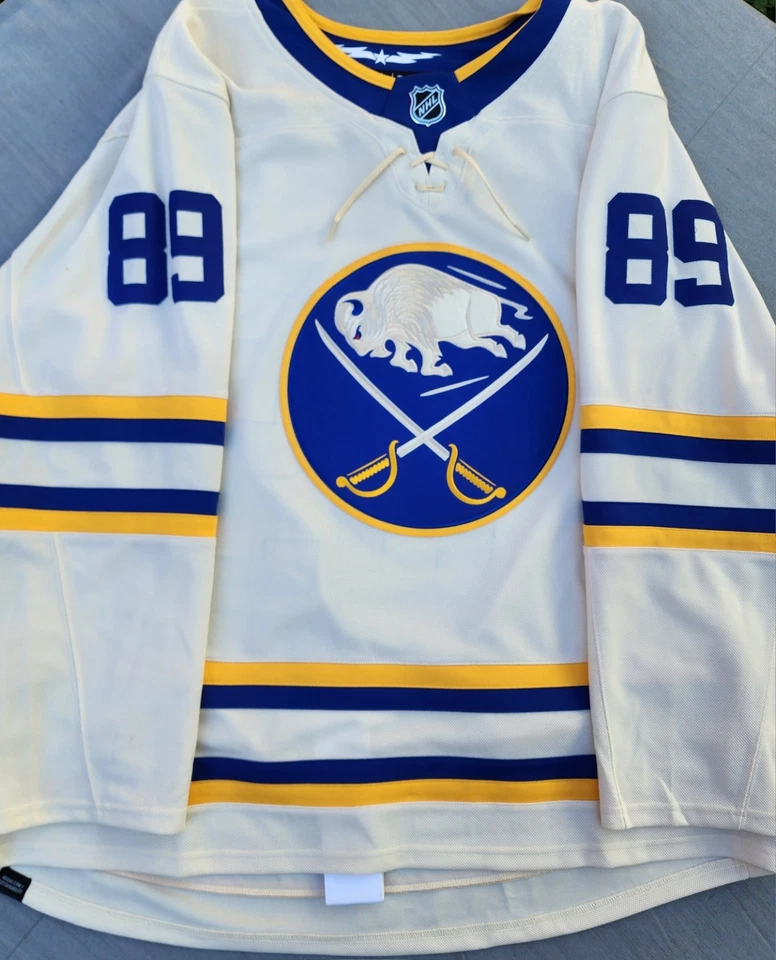Alex Tuch Buffalo Sabres adidas Heritage Classic Authentic NHL Jersey 60-3XL - Image 2 of 4