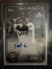 2024 Topps Pro Debut - Jonah Cox #PD-61 Autographs (AU, RC)