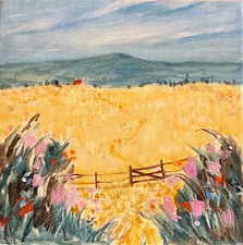 MARY STEVENSON CONTEMPORARY SCOTTISH COLOURIST UNFRAMED OIL DIRECT FROM ARTIST