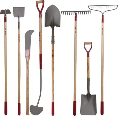 Landscaping Shovel Rake Tools Set Heavy Duty Yard Digging Shovels Garden Hoe Lon