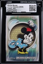 2026 Topps Chrome Disney SuperFractor Minnie Mouse 1/1 #51