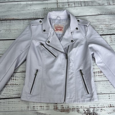 Levi s Lilac Purple Pleather Motorcycle Style Leather Jacket Size Small NWT!