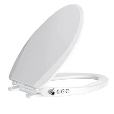 Clirass Bidet Toilet Seat, Soft Close Elongated Toilet Seat, Button control F...