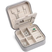 Vlando Small Travel Jewelry Box Organizer - Display Case for Girls Women Gift...