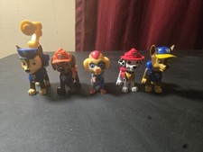 Lot Of 5 Nickelodeon Paw Patrol Mighty Pups Plastic Figures