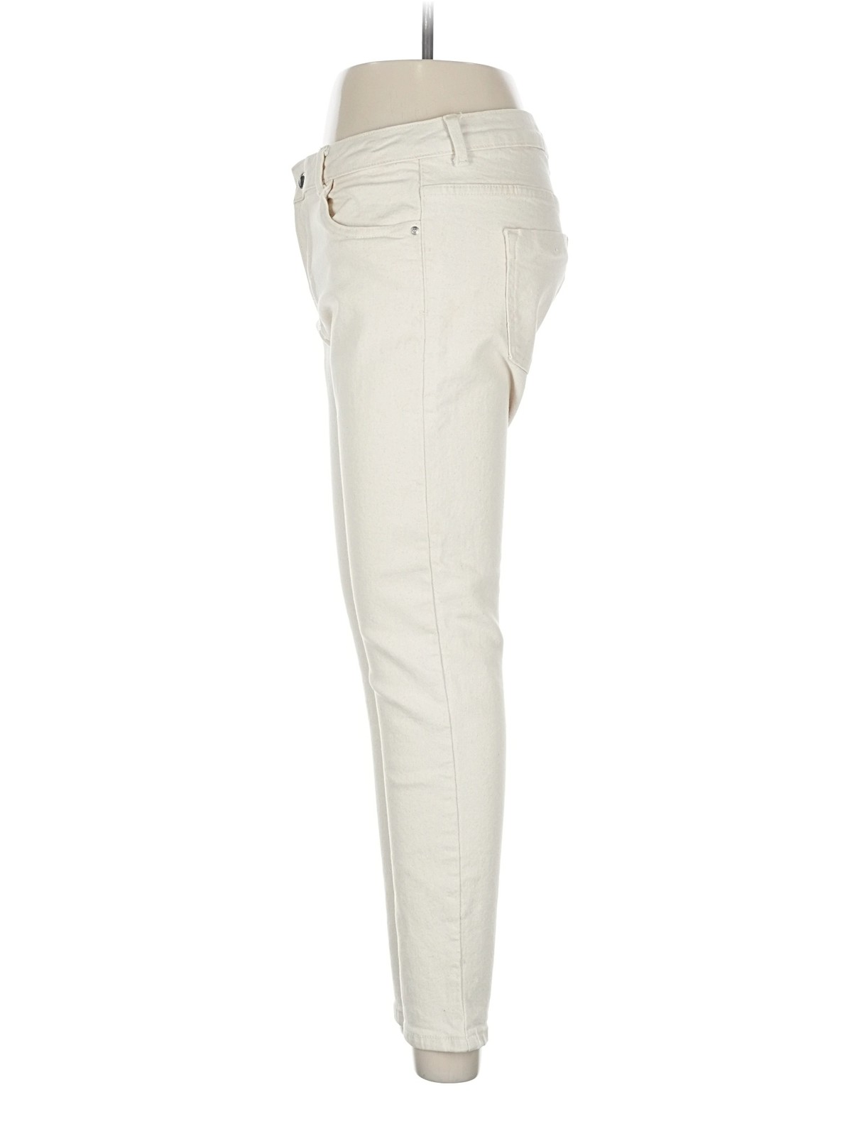 Zara Women Ivory Jeans 8 thumbnail 4