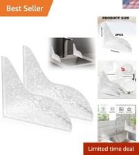 Clear Bathtub Splash Guard Kit - Effortless Water Control for Sinks  Tubs