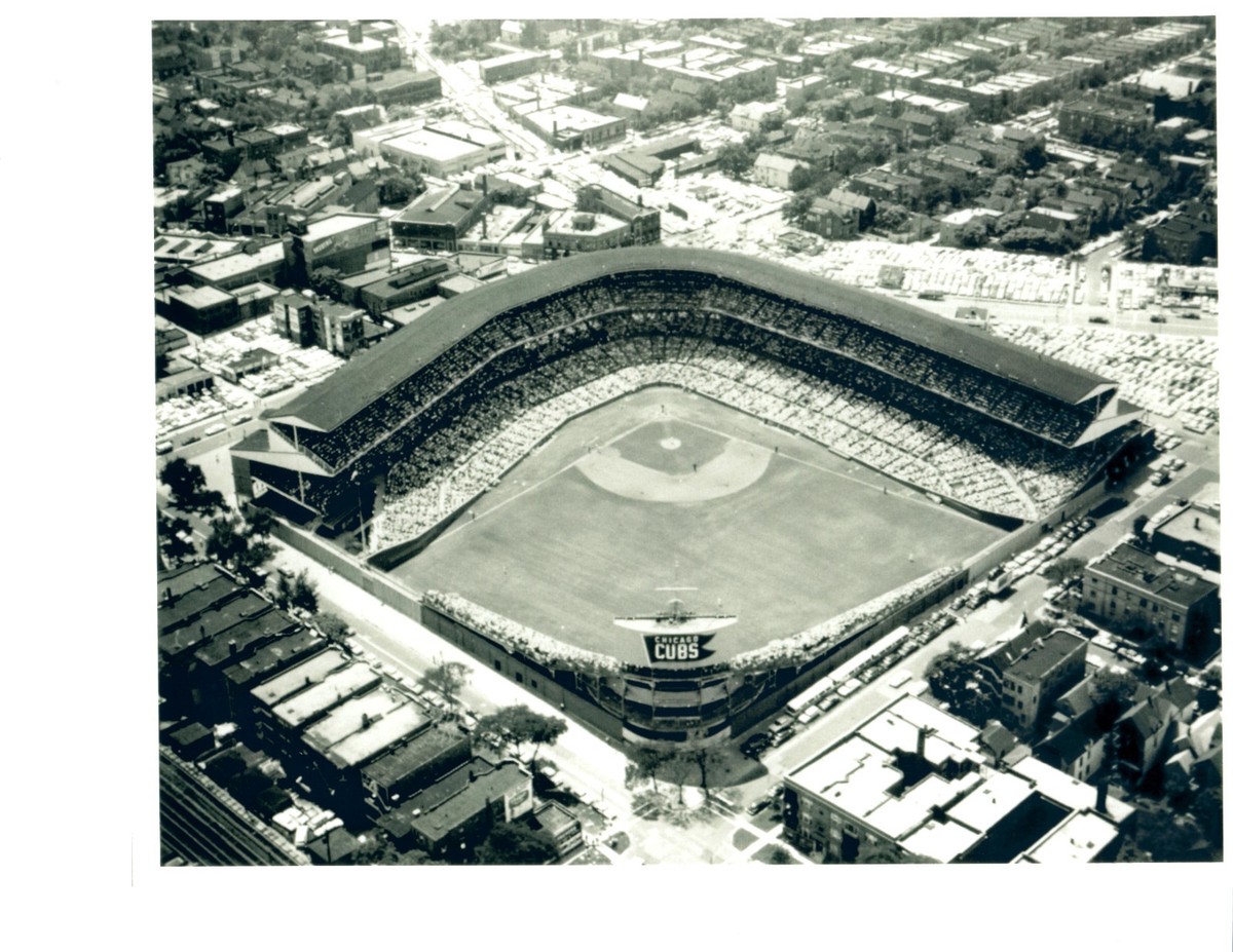 1950'S CUBS PARK WRIGLEY FIELD CHICAGO CUBS 8X10 PHOTO USA BASEBALL