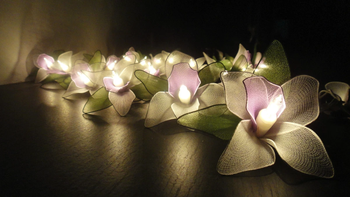 Orchid fairy lights deals