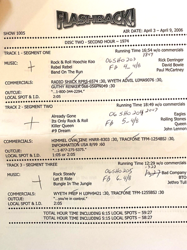 4/3/06 4 HR FLASHBACK TO TAX TIME, 1974, 1980, PSYCHEDELIC, LONELY, FB NEWS - Picture 2 of 5