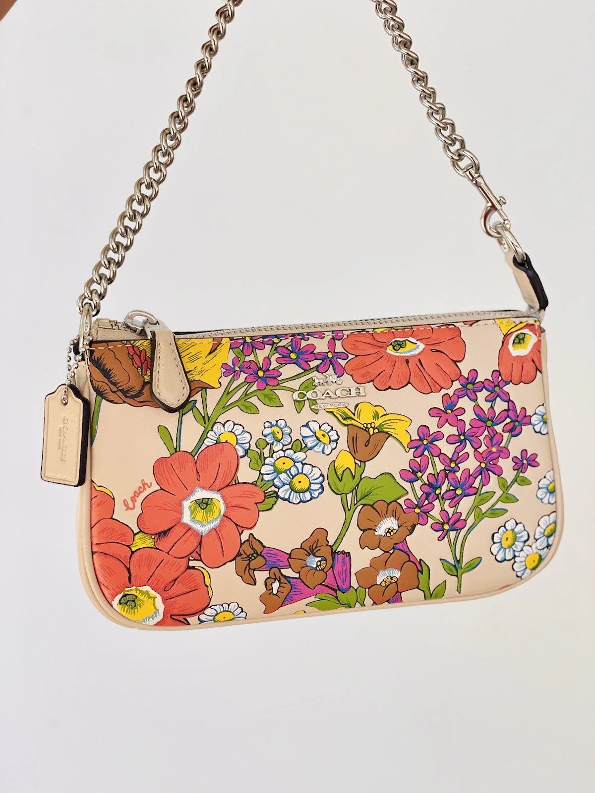 Coach CR365 Nolita 19 con stampa floreale nuovo con etichette