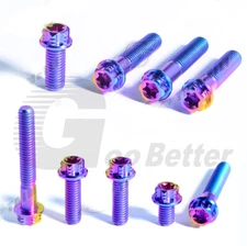 GR5 Titanium Torx Head Flange Bolt Pinkycolor M4 M5 M6 M8 M10 Motorcycle E-Bike