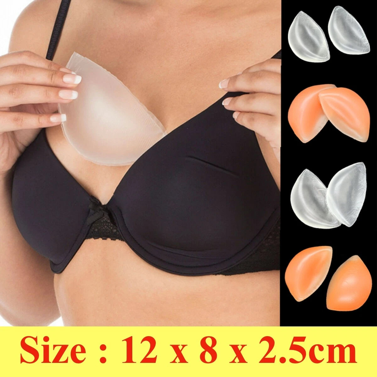 Tomkot Adhesive Bra Strapless Backless Silicone Bra Sticky Invisible Push  up Bra with Nipple Covers for