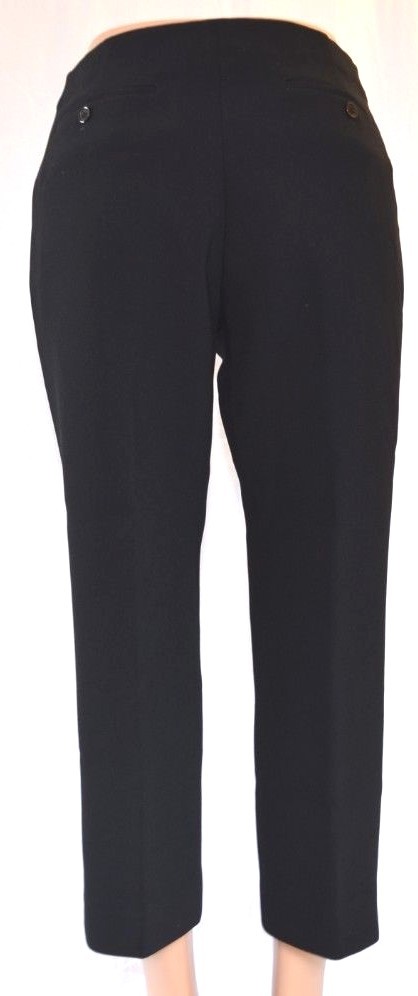 CO BLACK BACK PACKET CROPPED FRONT ZIPPER PANTS SIZE LARGE CO BLACK BACK PACKET CROPPED FRONT ZIPPER PANTS SIZE LARGE