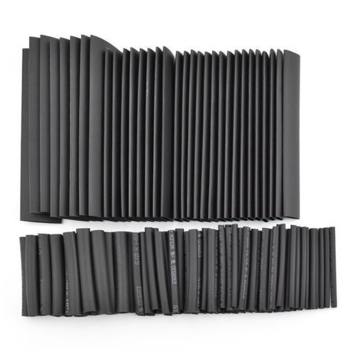 127-tlg. Schrumpfschlauch Sortiment 2-13mm SCHWARZ Schrumpfschläuche Set Satz - Bild 4 von 4