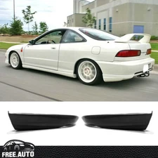 Fits 98-01 Acura Integra Hatchback Rear Bumper Lip Corner Apron Black 2PCS - PU