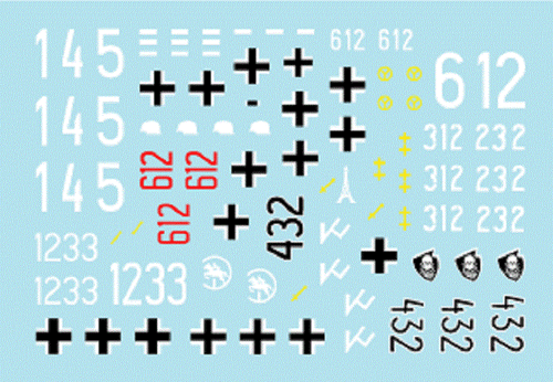 Star Decals 1/35 Panzer Pz.Kpfw.IV F2 in Russia Decal 35C1117 x - Bild 2 von 2