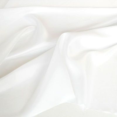 weiß Futter-Stoff Futtertaft Deko-Stoff Gardine gut fallend Meterware Taft Tolko