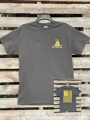 Dont Tread On Me Shirt - American Patriotic USA 2nd Amendment Unisex Tee 2XL