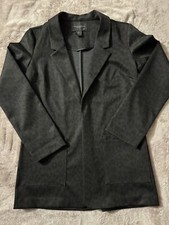 Christian Siriano Womens Animal Print Open Blazer Jacket Size Small