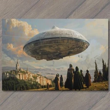 Art Print Alien God Civilization Religious Deity Ceremony Sacred Ritual Spaceshi